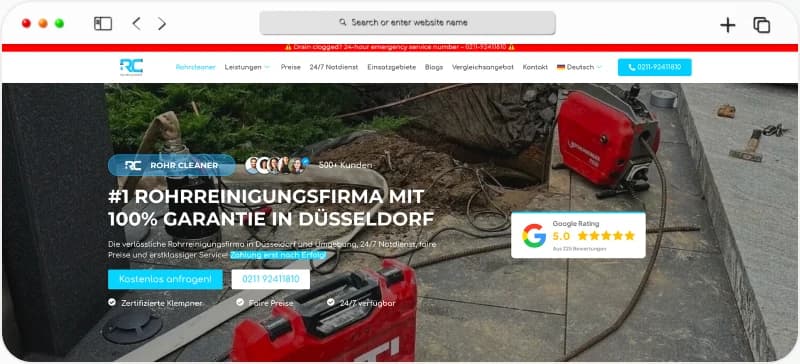 Rohr Cleaner, Einblick 1