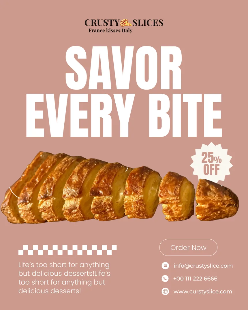Promo post: Savor every bite, 25% off